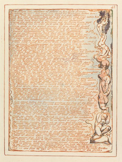 Jerusalem, levy 42, siis Albion sat..... tekijältä William Blake