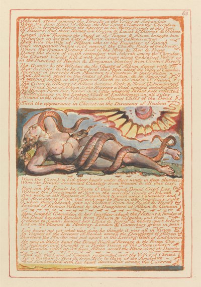 Jerusalem, levy 63, Jehova seisoi druidien keskellä ... tekijältä William Blake