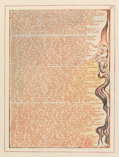 Jerusalem, Plate 66, In awful pomp & gold .... tekijältä William Blake