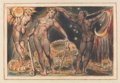 Jerusalem, loppuvinjetti (laatta 100) tekijältä William Blake