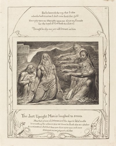 Jobia nuhteli hänen ystävänsä tekijältä William Blake