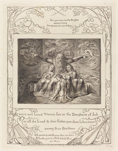 Job ja hänen tyttärensä tekijältä William Blake