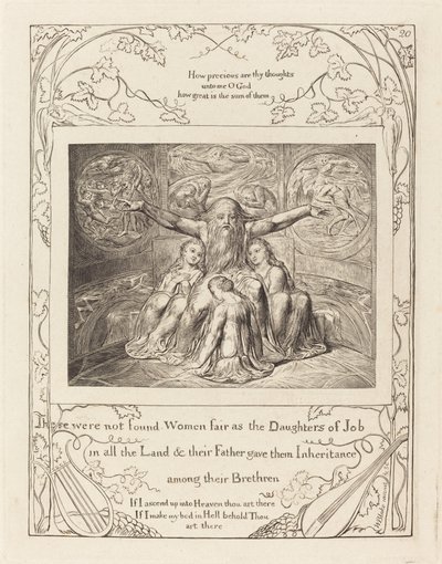Job ja hänen tyttärensä tekijältä William Blake