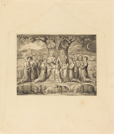 Job ja hänen perheensä tekijältä William Blake