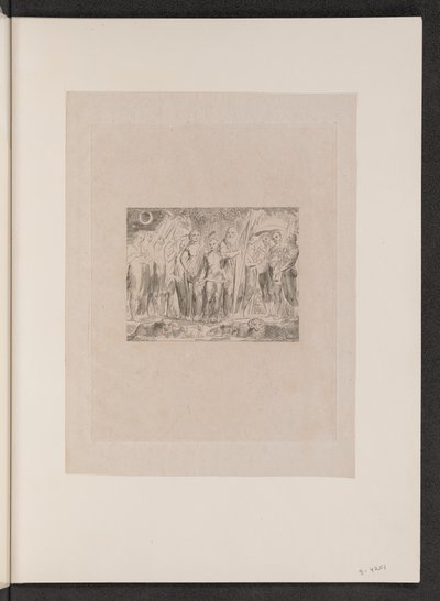 Job ja hänen perheensä vaurastuivat, 1825. tekijältä William Blake