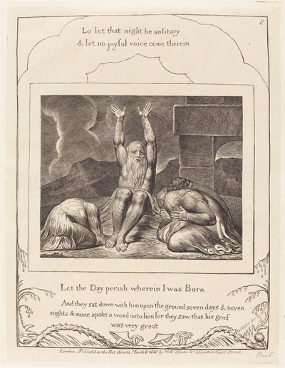 Jobin epätoivo, 1825. tekijältä William Blake