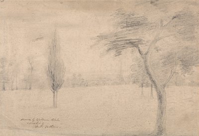 Maisema ja torni tekijältä William Blake