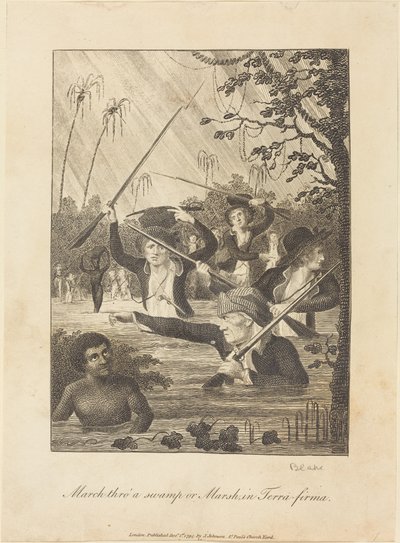 aMarssi läpi suon tai suon Terra-firmassa, 1793. tekijältä William Blake
