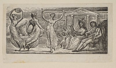 Menalcus Watching Women Dance, Thorntonin Pastorals of Vergil, 1821. tekijältä William Blake