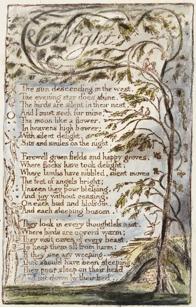 Yö, 1789 tekijältä William Blake