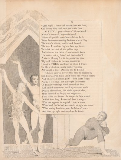 Levy 33 (sivu 72): "Ja tyhjiö; järki ja järki näyttävät oven" tekijältä William Blake