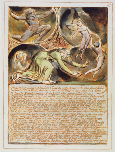 "Repelling Weeping Enion..." -levy 87 Jerusalemista tekijältä William Blake