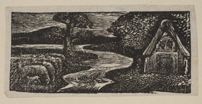 Sabrinas Silvery Flood, Thorntons Pastorals of Vergil, 1821. tekijältä William Blake