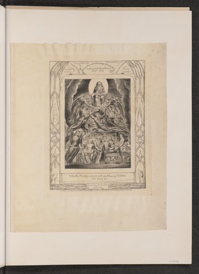 Saatana Jumalan valtaistuimen edessä tekijältä William Blake