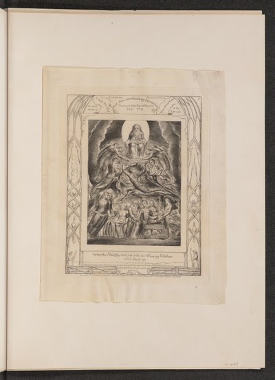 Saatana Jumalan valtaistuimen edessä tekijältä William Blake