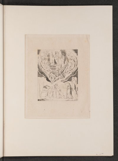 Saatana lähtee Herran läsnäolosta, 1825. tekijältä William Blake