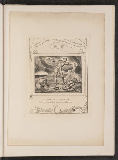 Saatana lyö työtä kiehuen tekijältä William Blake