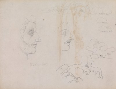 Arkki Blake-Varleyn luonnoskirjasta 1819, sivut 37 ja 38 tekijältä William Blake