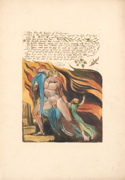Schuss von den Höhen von Enitharmon (Platte 17) tekijältä William Blake