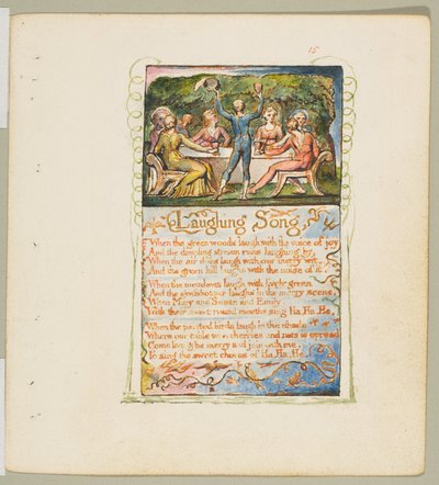 Songs of Innocence and of Experience: Laughing Song, ca. 1825. tekijältä William Blake