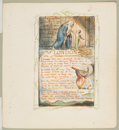 Songs of Innocence and of Experience: Lontoo, n. 1825. tekijältä William Blake