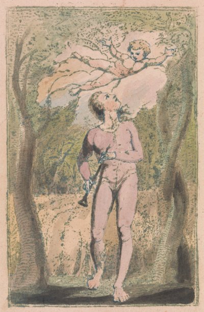 Songs of Innocence and of Experience, levy 1, Innocence Frontispiece (Bentley 2) tekijältä William Blake