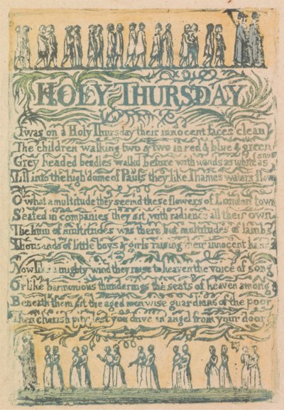 Songs of Innocence and of Experience, levy 24, "The Divine Image" (Bentley 18) tekijältä William Blake
