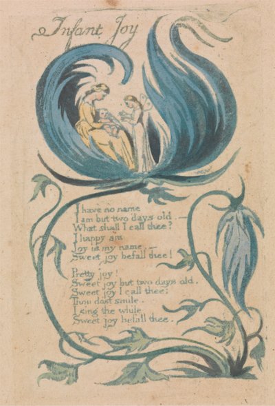 Songs of Innocence and of Experience, levy 28, "Infant Joy" (Bentley 25) tekijältä William Blake