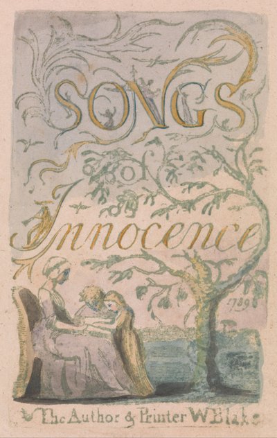 Songs of Innocence and of Experience, Plate 2, Innocence Title Page (Bentley 3) tekijältä William Blake