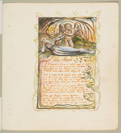 Songs of Innocence and of Experience: Enkeli, n. 1825. tekijältä William Blake