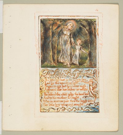 Songs of Innocence and Experience: The Little Boy Found, n. 1825. tekijältä William Blake
