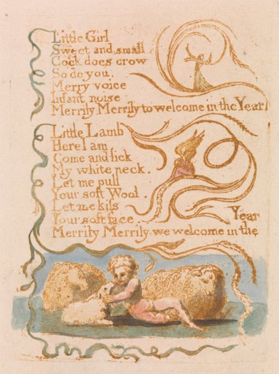 Frühling (Tafel 26) tekijältä William Blake