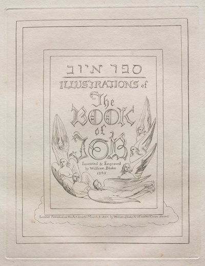 Jobin kirja: Nimisivu tekijältä William Blake