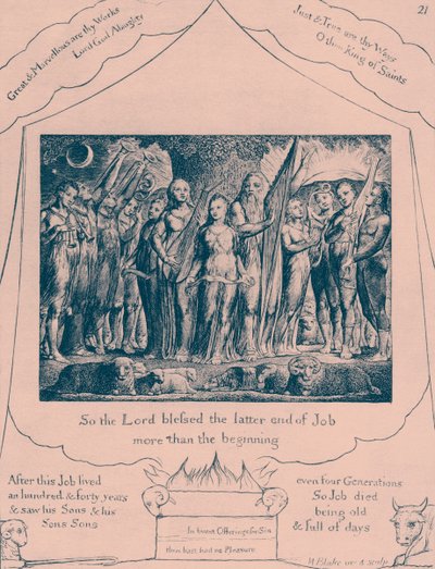 William Blaken Job-kuvitukset tekijältä William Blake