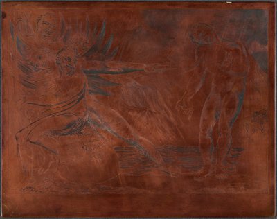 Der Kreis der korrupten Beamten; die Teufel quälen Ciampolo tekijältä William Blake