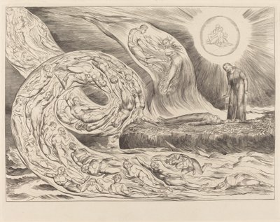 Kiihkeiden ympyrä: Paolo ja Francesca tekijältä William Blake