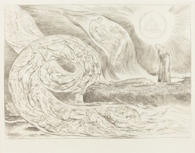 Himoisten ympyrä: Paolo ja Francesca, 1827. tekijältä William Blake