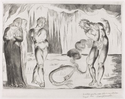 Varkaiden ympyrä; Buoso Donati Käärme hyökkäsi tekijältä William Blake
