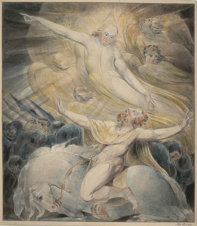 Saulin kääntymys, noin 1800 tekijältä William Blake