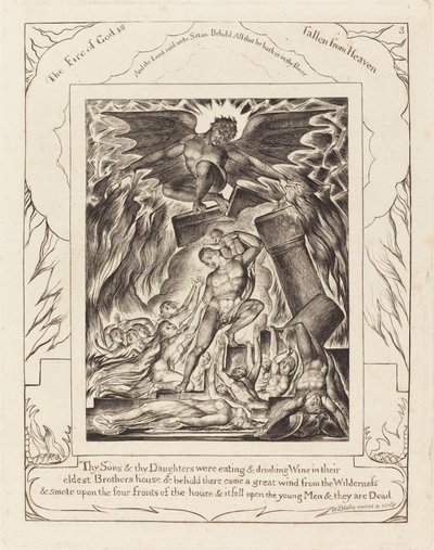 Jobin poikien tuho, 1825. tekijältä William Blake