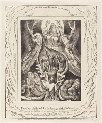 Saatanan lankeemus, 1825. tekijältä William Blake