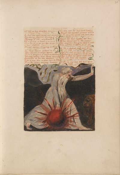 Urizenin ensimmäinen kirja, Bentley-kappale A. tekijältä William Blake