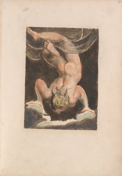Urizenin ensimmäinen kirja, levy 15 (Bentley 14) tekijältä William Blake