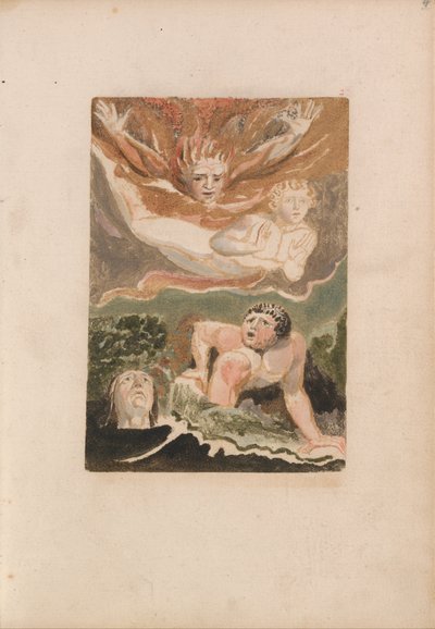 Urizenin ensimmäinen kirja, levy 4 (Bentley 24) tekijältä William Blake