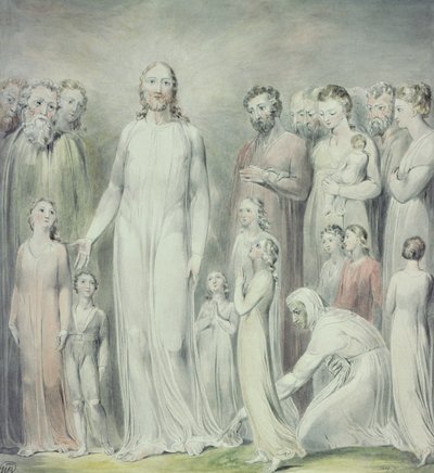 Naisen paraneminen veriongelman kanssa tekijältä William Blake