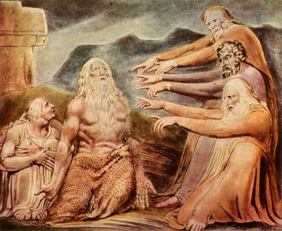 "The Just Upright Man Is Laughed to Scors", c1825, 1943. tekijältä William Blake
