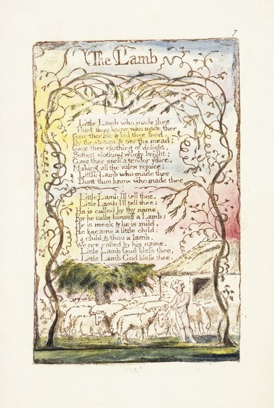Karitsa, 1789 tekijältä William Blake