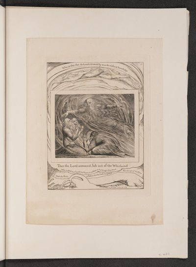 Herra vastaa Jobille pyörteestä tekijältä William Blake