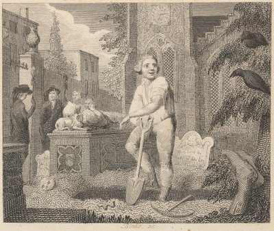 Os Ravens, o Sexton e o Wormfinnish da Terra tekijältä William Blake