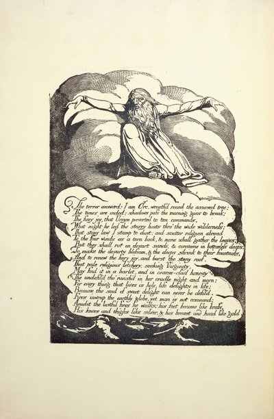 Terrorin vastaus, 1790-luvun puoliväli tekijältä William Blake